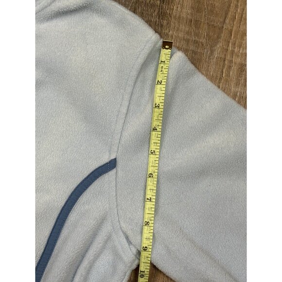 Columbia Womens Light Blue Fleece Hooded Long Sleeve Jacket Full Zip Size Large - Picture 16 of 16